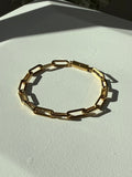 Oruma 01 | Gold Paperclip Magnetic Bracelet